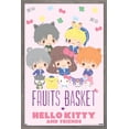 thumbnail image 1 of Fruits Basket x Hello Kitty and Friends - Group Wall Poster, 14.725" x 22.375" Framed, 1 of 6