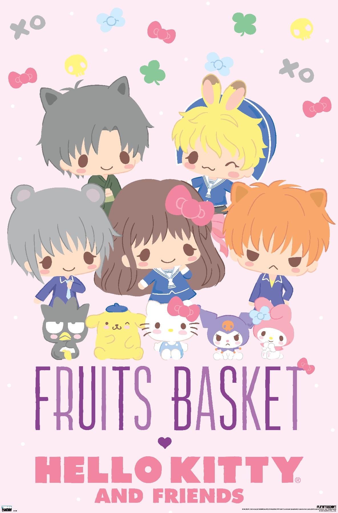 Fruits Basket x Hello Kitty and Friends - Group Wall Poster
