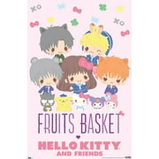Fruits Basket x Hello Kitty and Friends - Group Wall Poster, 22.375" x 34"