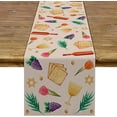 Fruits Biscuits Flowers Jewish Pesach Rustic Passover Linen Table