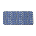 thumbnail image 1 of Fruits Computer Mouse Pad, Vibrant Oranges and Lemons Silhouettes with Mini Polka Dots, Rectangle Non-Slip Rubber Mousepad X-Large, 35" x 15" Gaming Size, Violet Blue Orange, by Ambesonne, 1 of 2