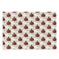 thumbnail image 1 of Fruits Cutting Board, Retro Harvest Yield with Different Types of Cuts Halved Quartered Organic, Decorative Tempered Glass Cutting and Serving Board, Large Size, Ruby Fern Green Cream, by Ambesonne, 1 of 1
