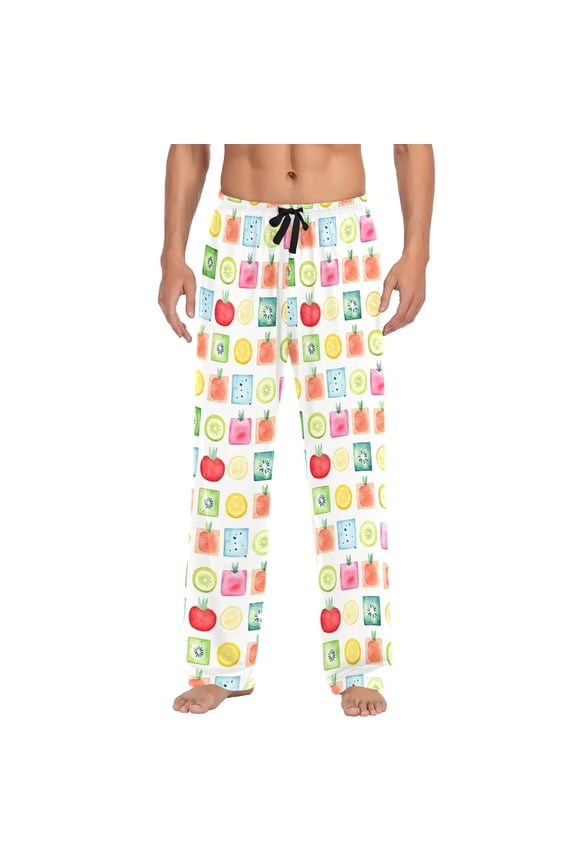 Fruits Different joogoo Men's Pajama Pants Cotton Long Sleepwear Lounge Pants S