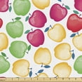 thumbnail image 1 of Ambesonne Fruits Fabric by the Yard Upholstery, Colorful Summer Apples Art, 10 Yards, Multicolor, 1 of 5