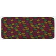 thumbnail image 1 of Fruits Kitchen Mat, Doodle Apples Cherries Pears Spiral Featured Fresh Kitchen Creative Print, Plush Decorative Kitchen Mat with Non Slip Backing, 47" X 19", Multicolor, by Ambesonne, 1 of 1