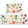 thumbnail image 1 of Fruits Kitchen Rugs Set of 2, Anti-Fatigue Lemon Washable Kitchen Mats Waterproof Non-Slip Kitchen Mats Spring Summer Kitchen Floor Mat for Sink, Kitchen, Laundry 17x29 +17x47 Inch, 1 of 6