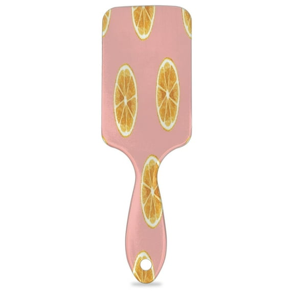 Fruits Lemons Hair Brush Detangler Brush with Nylon Bristle for Thick Curly Thin Long Short Wet or Dry Hair Adds Shine and Makes Hair Health Paddle Hairbrush for Women Men
