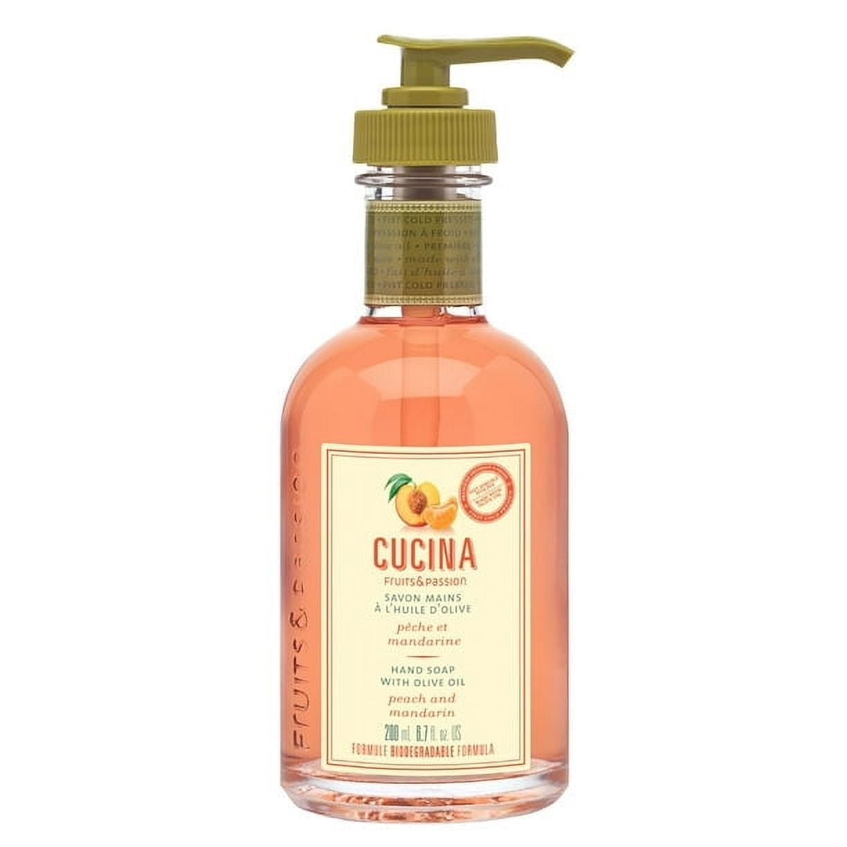 Fruits & Passion Cucina Peach and Mandarin Hand Soap 200ml - Walmart.com