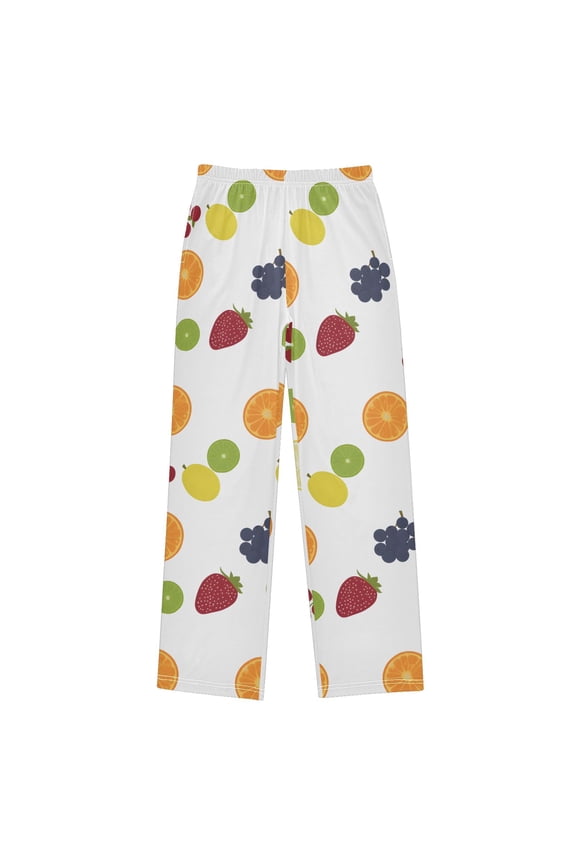 Fruits Pattern Design Pajama Pants Soft Lightweight Lounge Pants Bottoms Sleep Pants Warm Comfy