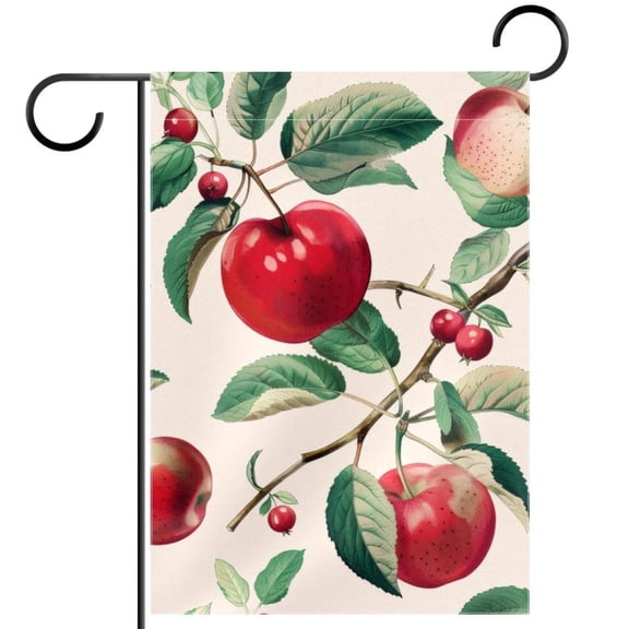 Fruits Pattern Double Sided Garden Flag Decorative Weather Resistant Yard Flag, Large DIY Vertical Flag for Farmhouse Patio Lawn, 28x40 Inch
