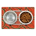 thumbnail image 1 of Fruits Pet Mat for Food and Water, Refreshing Watermelon Slices Summer Season Tropical Organic Yummy Design, Non-Slip Rubber Mat for Dogs and Cats, 18" X 12", by Ambesonne, 1 of 2