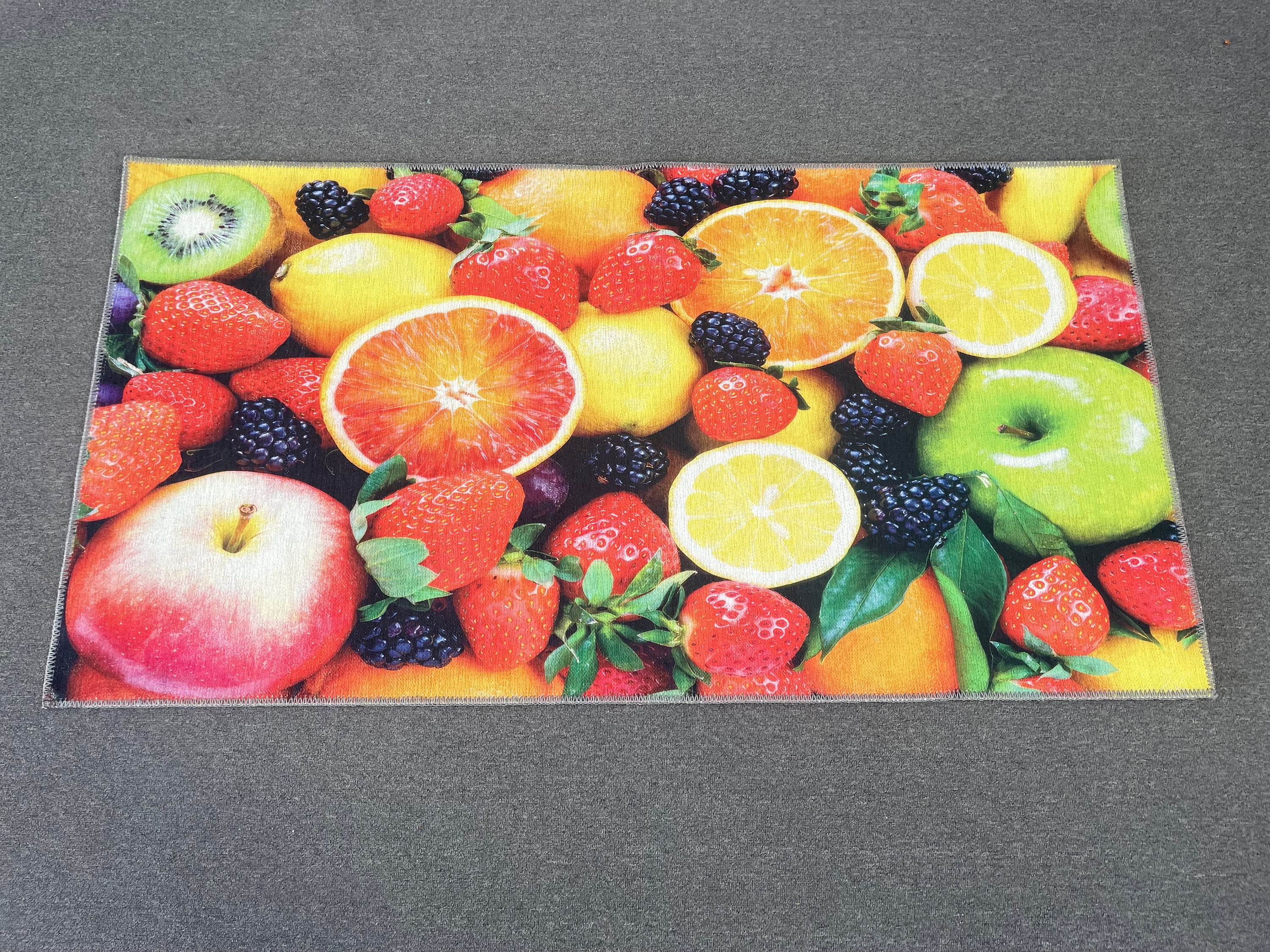 Fruits Rugs, Kitchen Rug, Summer Rug, Modern Rug, Salon Decor Rug, 3D ...