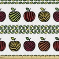 thumbnail image 1 of Ambesonne Fruits Fabric by the Yard Upholstery, Zebra Striped Leaves, 5 Yards, Multicolor, 1 of 5