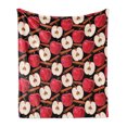 thumbnail image 1 of Fruits Soft Flannel Fleece Throw Blanket, Cinnamon Sticks and Halved Beverage Ingredients Exotic Spices Agriculture, Cozy Plush for Indoor and Outdoor Use, 50" x 70", Cinnamon Red Cream, by Ambesonne, 1 of 5