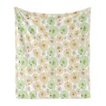 thumbnail image 1 of Fruits Soft Flannel Fleece Throw Blanket, Cut in Half Cores and of Apples Refreshing Vegetarian Options Abstract, Cozy Plush for Indoor and Outdoor Use, 50" x 70", Multicolor, by Ambesonne, 1 of 5