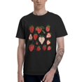 thumbnail image 1 of Fruits Strawberry Men's T-Shirt Cotton 100% Summer Tops Fashion Casual Fruits Strawberry Short Sleeves for Men Women Round Collar Top Tees, 1 of 6