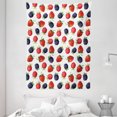 thumbnail image 1 of Fruits Tapestry, Delicious Ripe Berry Print Strawberries Raspberries Blackberries Summer Fruits Image, Wall Hanging for Bedroom Living Room Dorm Decor, 60W X 80L Inches, Plum Red, by Ambesonne, 1 of 2