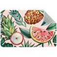 thumbnail image 1 of Fruits Tropical Pink Background Entryway Rug, 2x3 Area Rug Indoor Door Mat Non-slip Washable Floor Carpet Rug for Bedroom Office Dining Room Bathroom, 1 of 7