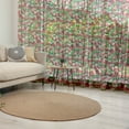 thumbnail image 1 of Fruits Tulle Curtains with Rod Pocket, Red Apples and Green Leaves Organic Food Garden Harvest Eating Clean Theme, Sheer Drape for Wedding Party 2 Panels, 7 Sizes, White Green and Red, by Ambesonne, 1 of 3