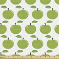 thumbnail image 1 of Ambesonne Fruits Fabric by the Yard Upholstery, Repeating Juicy Apples Art, 10 Yards, Lime Green and Green, 1 of 5