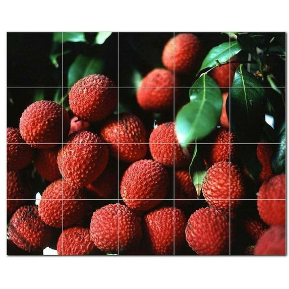 Fruits Vegetables Ceramic Tile Mural Kitchen Backsplash Bathroom Shower, 405209
