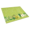 thumbnail image 1 of Fruits & Vegetables in Green Glass Cutting Board - Large, 1 of 1