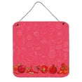 thumbnail image 1 of Fruits & Vegetables in Red Wall or Door Hanging Prints, 1 of 1