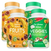 Fruits and Veggies Supplement- 180 Fruit and 180 Veggie Superfood Capsules-Soy and Vegan Free,100% Whole Natural Fruits and Vegetable Supplements for Adults by The Vitamin Kitchen (4-Pack)