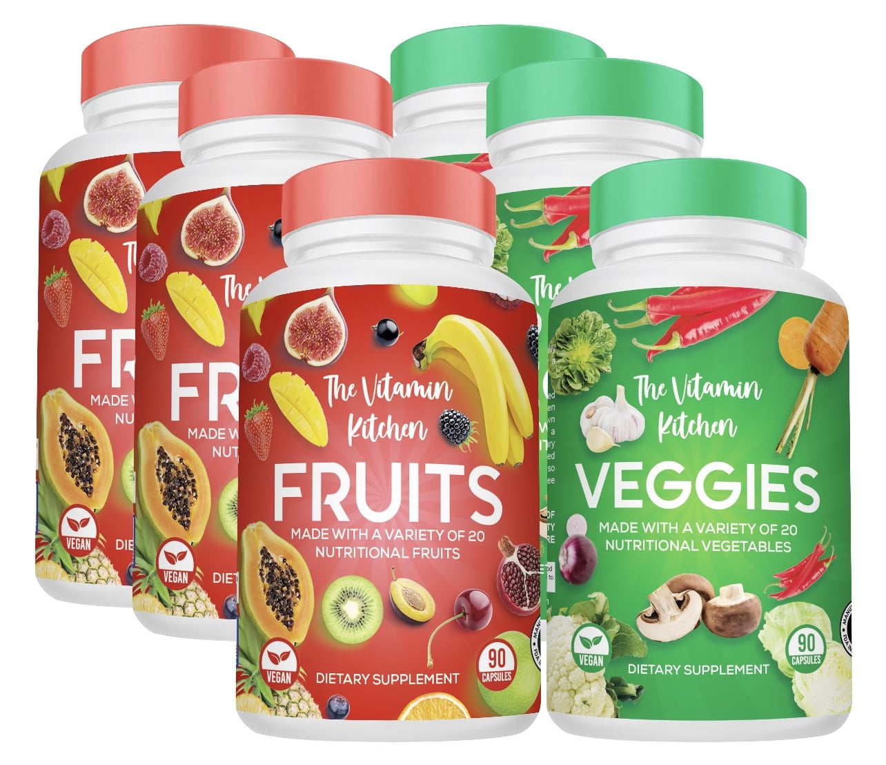 Fruits and Veggies Supplement 270 Fruit and 270 Veggie Superfood