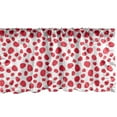 thumbnail image 1 of Ambesonne Fruits Valance Pack of 2, Summer Ripe Raspberries Eat, 54"X18", Dark Pink White, 1 of 3