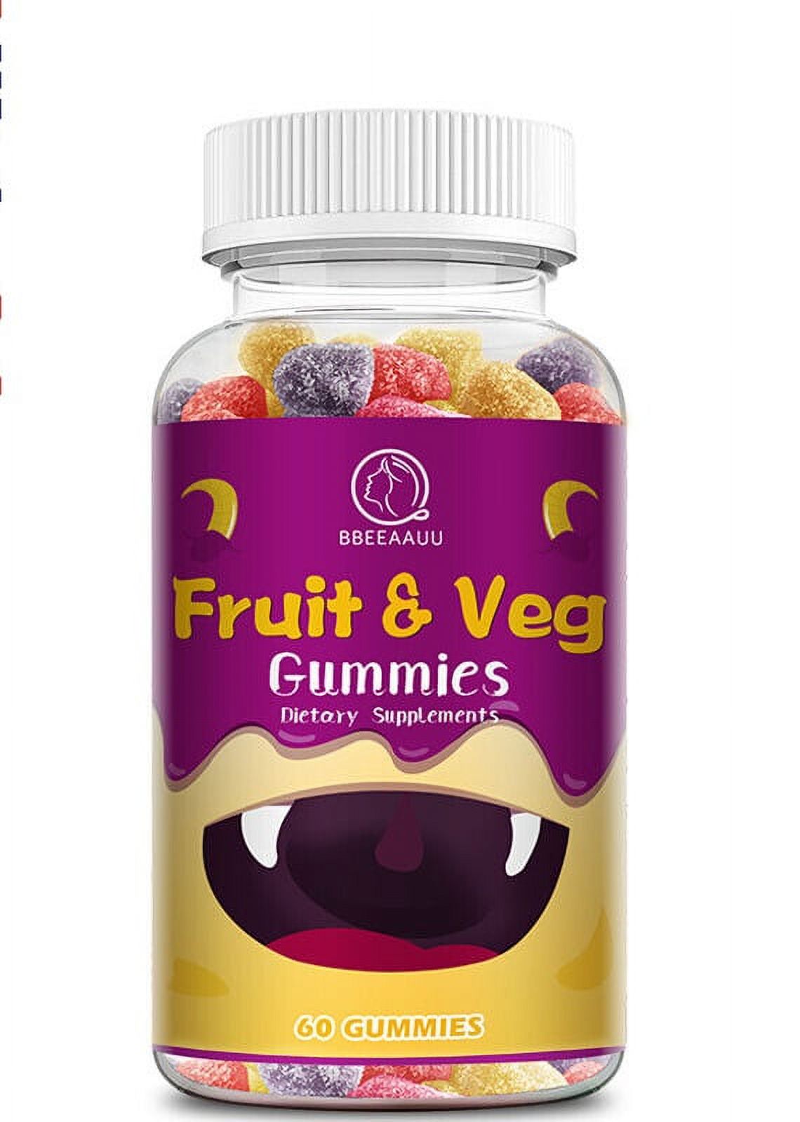 Fruits and Veggies Supplement Balance of Daily Nature 24+ Fruits and Vegetables Gummies 60 Count