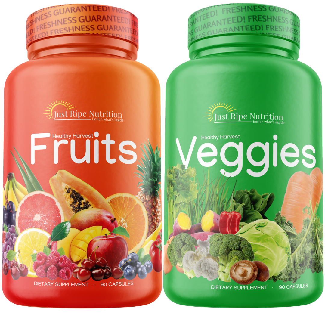 Fruits and Veggies Supplement By Just Ripe Nutrition 180 Capsules