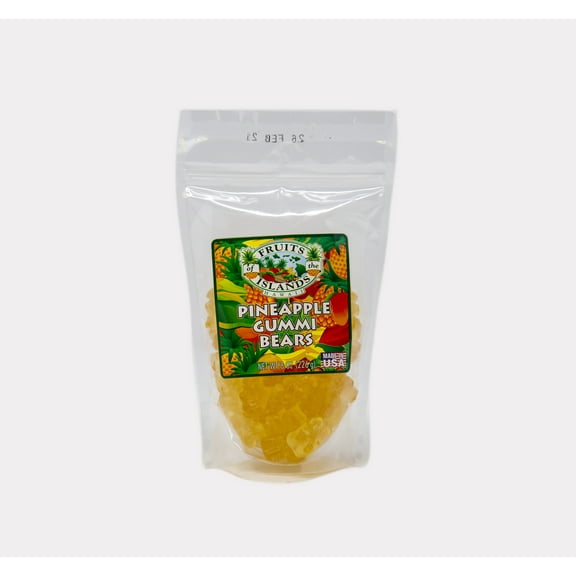 Fruits Of The Islands Pineapple Gummi Bears - 8 oz