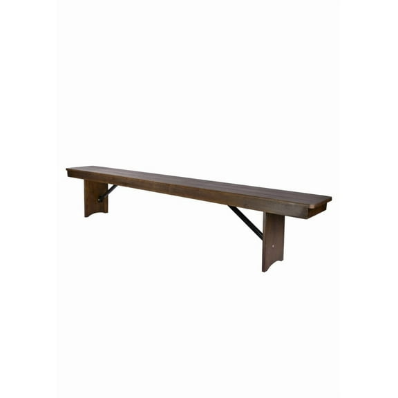 Fruitwood 8ft Rectangle Farmhouse Table Bench - by Chivari
