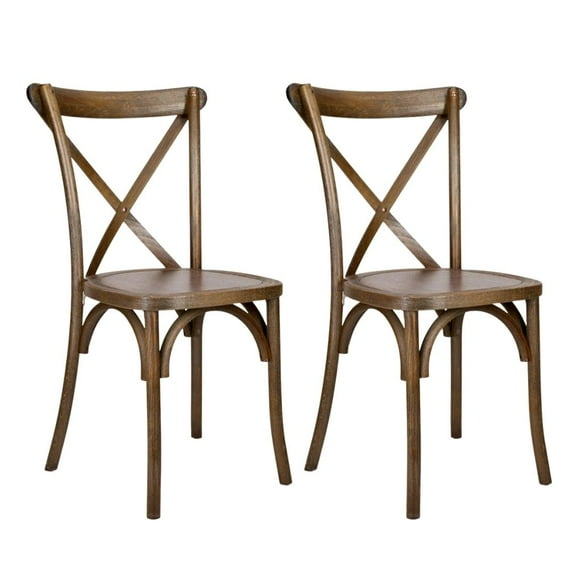 Fruitwood ToughWood Cross Back Chair by Chivari