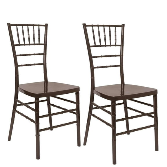 Fruitwood WoodGrain Resin Chiavari Chair - Sold in Pairs by Chivari