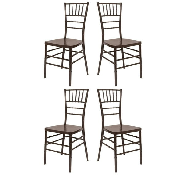 Fruitwood WoodGrain Resin Chiavari Chair - Sold in Sets of 4 by Chivari