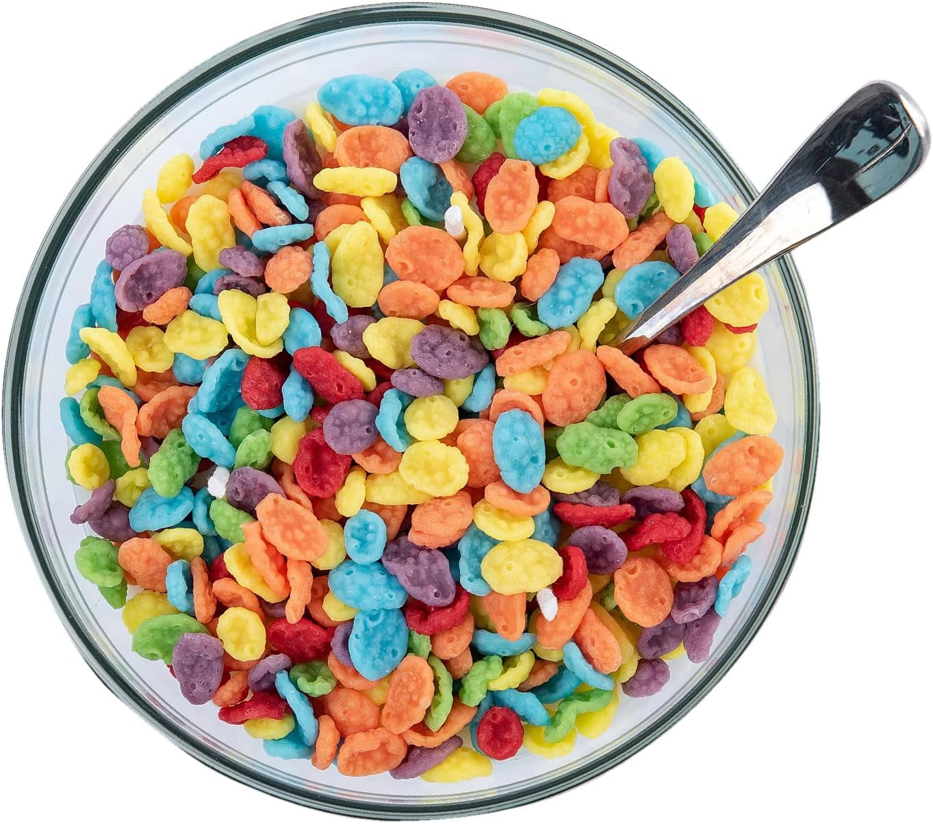 Multicolor Fruity Cereal Bowl Scented Soy Candle with Spoon