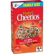 Fruity Cheerios, Heart Healthy Gluten Free Breakfast Cereal, Family Size, 18.4 oz