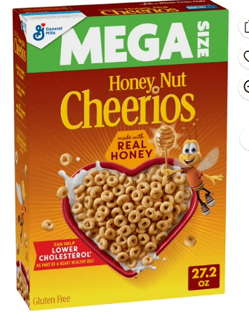 Fruity Cheerios, Heart Healthy Whole Grain Oat Cereal, Gluten Free, Family Size, 18.4 oz