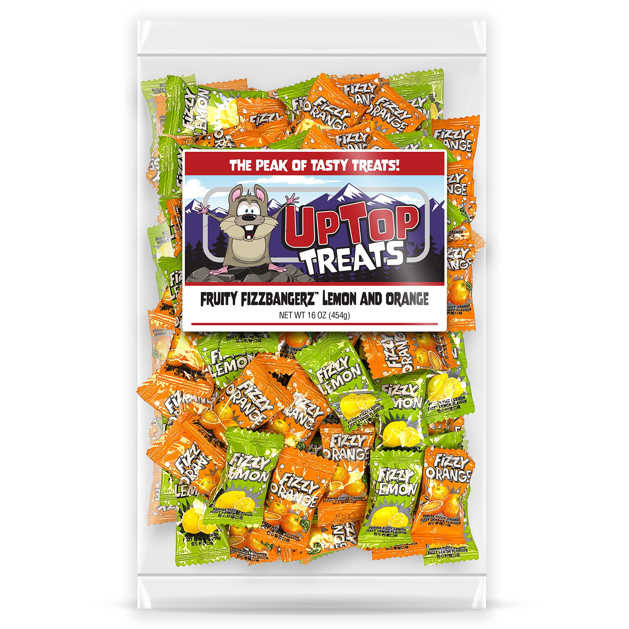 Fruity Fizzbangerz Fizzy Candy 1 Lb Bag Individually Wrapped Candy