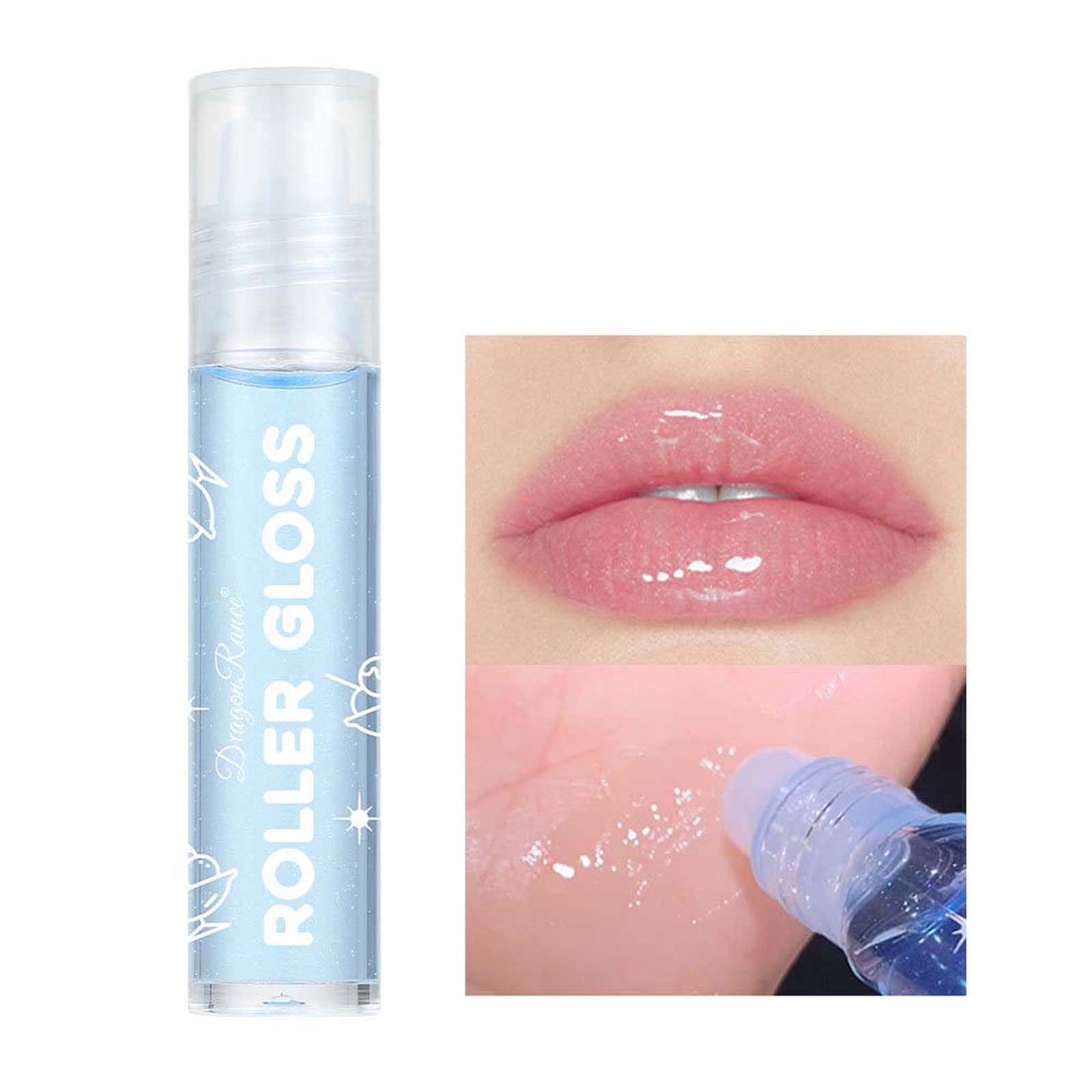 Fruity Flavors Rolling Ball Lip Oil, Long Lasting Moisturizing Lip Balm, RollOn Lip Gloss