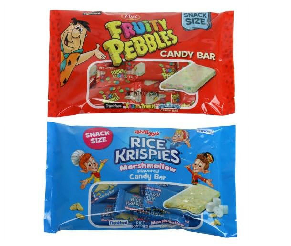 Fruity & Krispies Individually Wrapped Snack Size Candy Bars, Bulk ...
