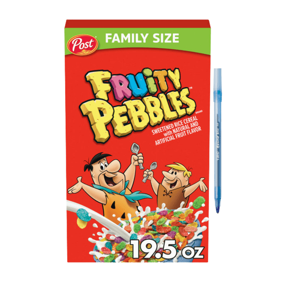 Fruity PEBBLES Breakfast Cereal, Gluten Free 19.5 oz