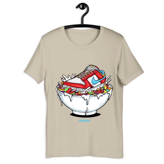 Fruity Pebbles Dunk Sneaker Match Tee,Unisex T-Shirt Fruity Pebbles Bowl
