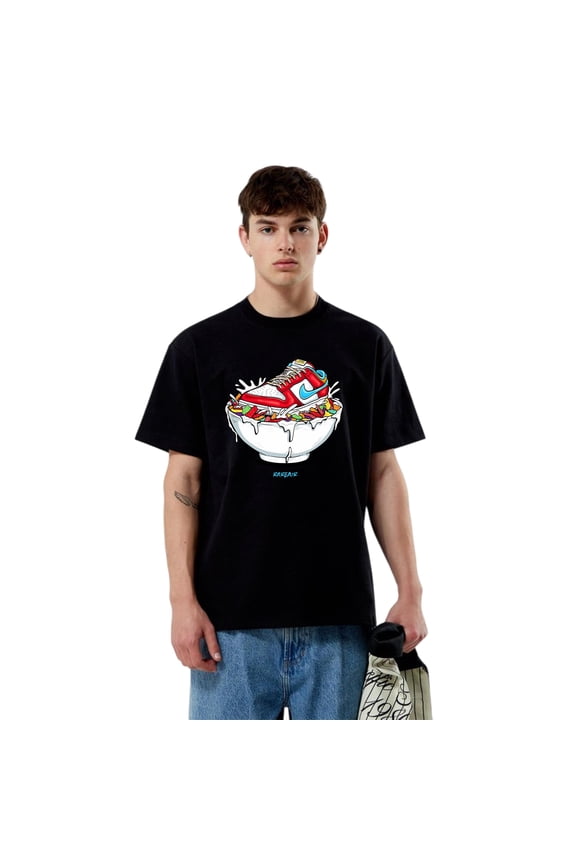 Fruity Pebbles Dunk Sneaker Match Tees White Cereal T-Shirt, for men & women, up to size 5XL