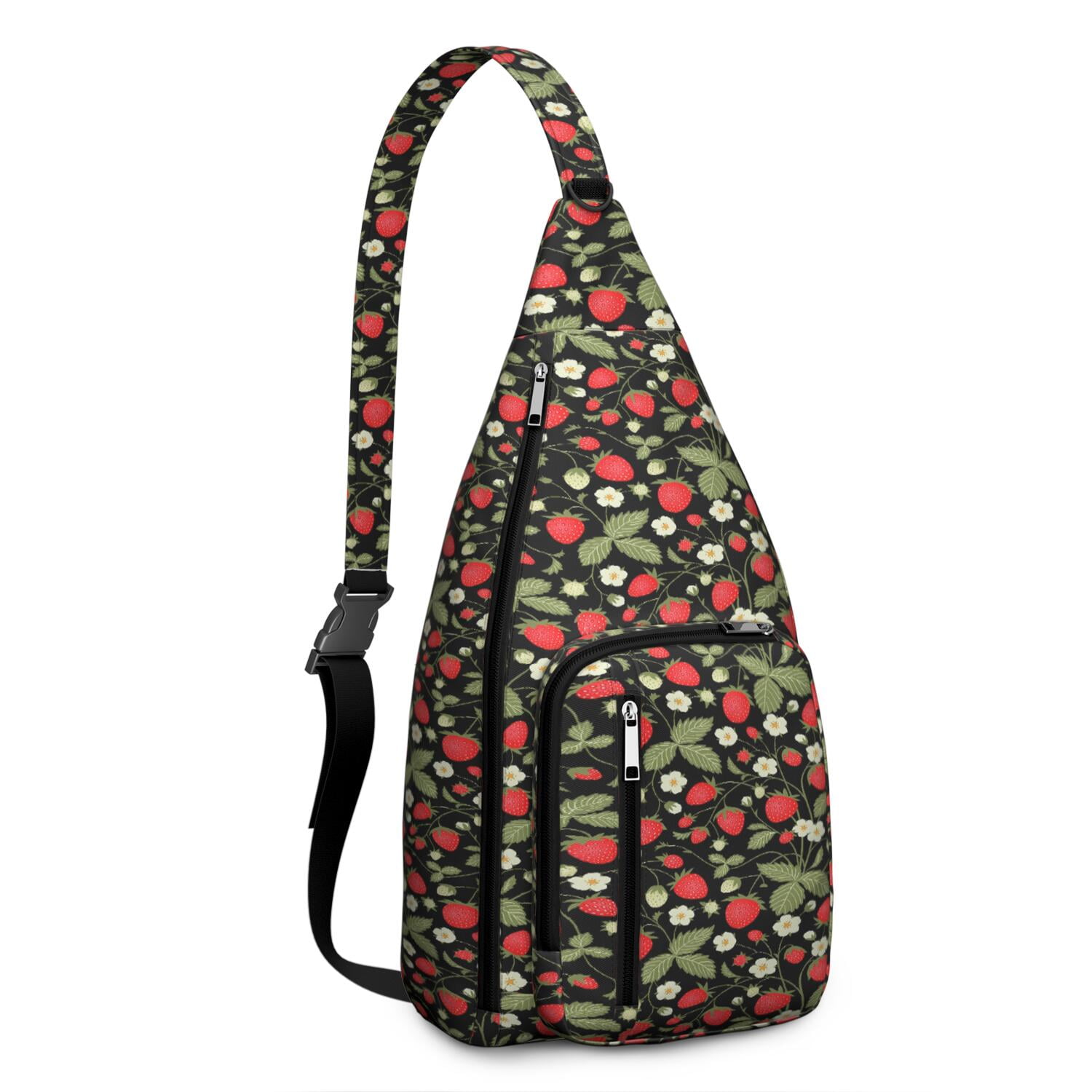 Fruity Strawberry Lover Fanny Pack – Water-resistant & Compact, Cute Berry Print, Perfect for Concerts, Travel & Outings
