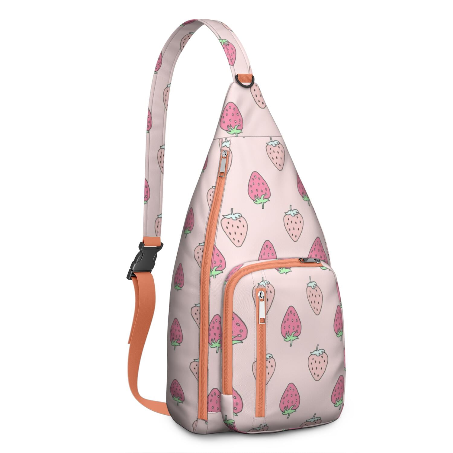 Fruity Strawberry Lover Fanny Pack – Water-resistant & Compact, Cute Berry Print, Perfect for Concerts, Travel & Outings