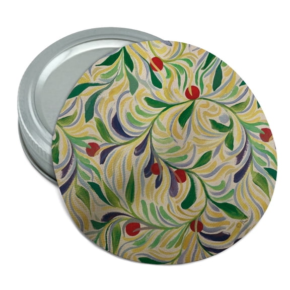 Fruity Vines Pattern Round Rubber Non-Slip Jar Gripper Lid Opener