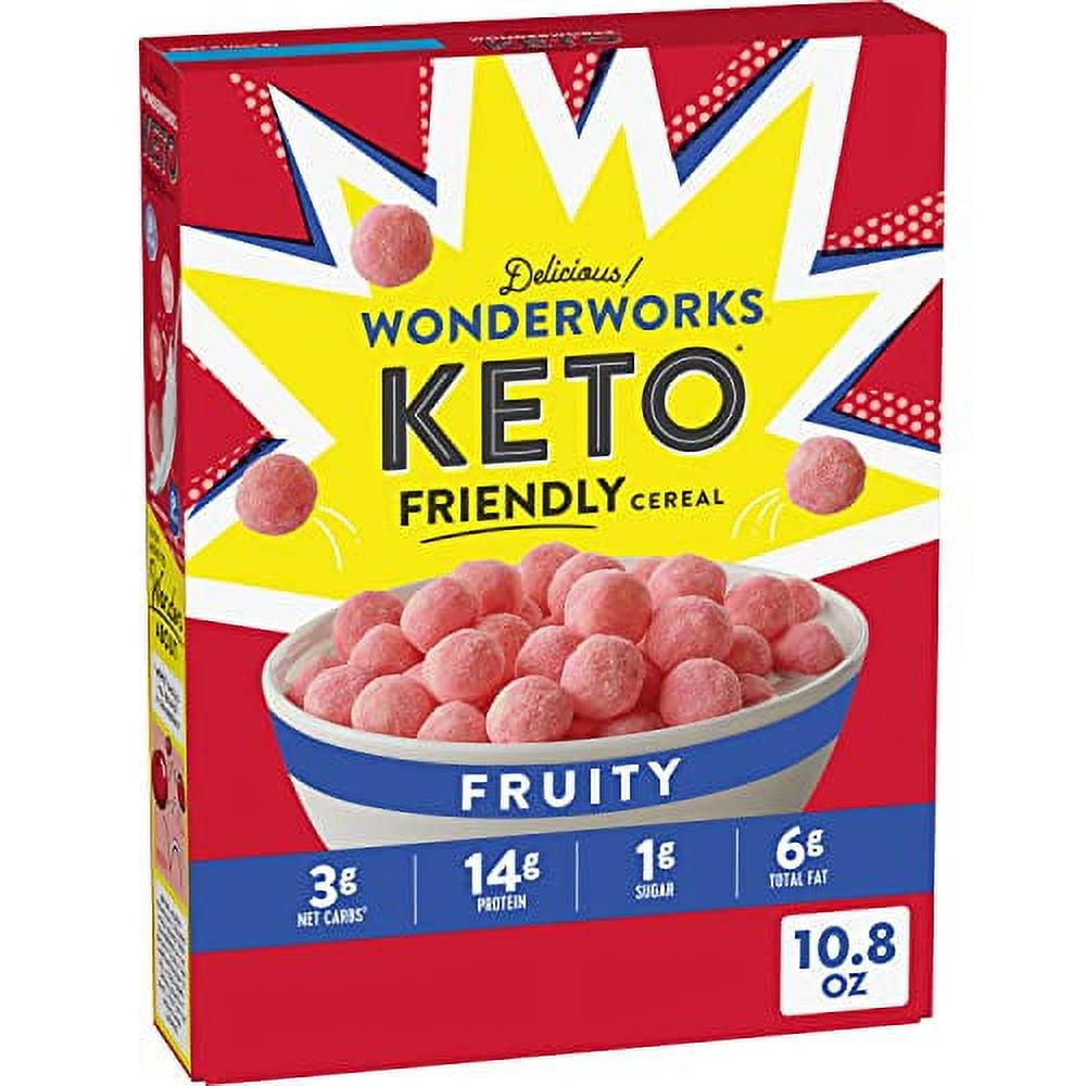 Fruity Wonderworks Keto Friendly Breakfast Cereal, Keto Friendly Snack